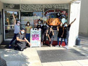 the White Springs Cafe team in front of their store