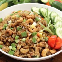 fried rice on a plate