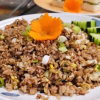 fried rice on a plate