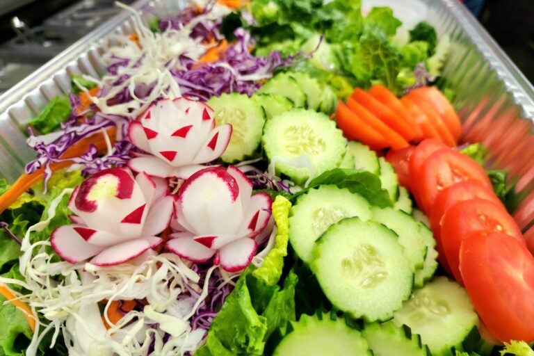 large salad in a tray
